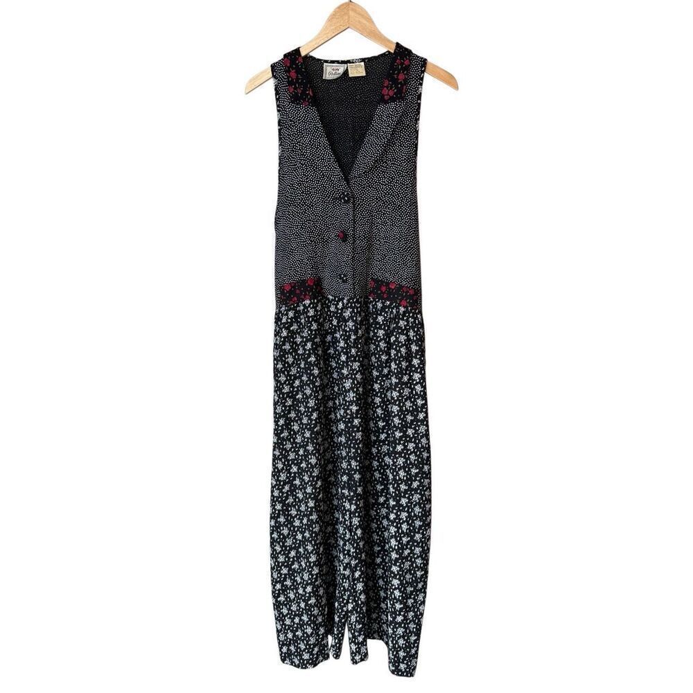 Vintage 90’s Pellini Palazzo Pant Jumpsuit Size M - Picture 4 of 12